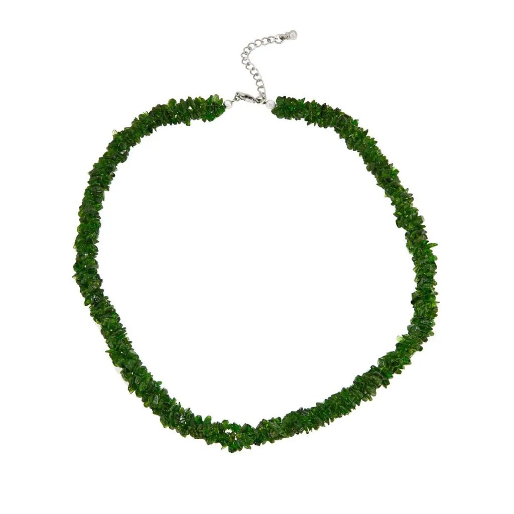 Colleen Lopez 925 Sterling Silver Genuine Chrome Diopside Chip 18 Necklace 84$